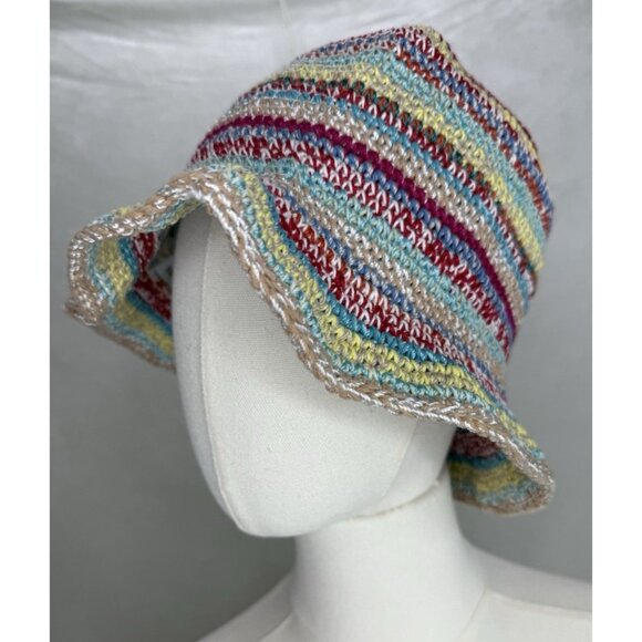 The Sak Women’s Lanie Hand Crochet Multi-Color Bucket Hat | New With Tags - Picture 1 of 12